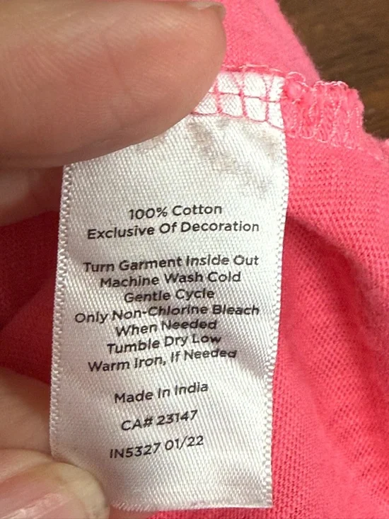 Talbots Pink Floral Embroidered Top Boho Cottagecore Cotton 1X Summer Chic - Picture 8 of 9